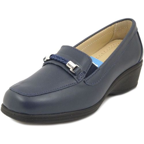 Scarpe Mocassini Donna in Pelle, Sottopiede Estraibile, 9143BL - Stile Di Vita - Modalova