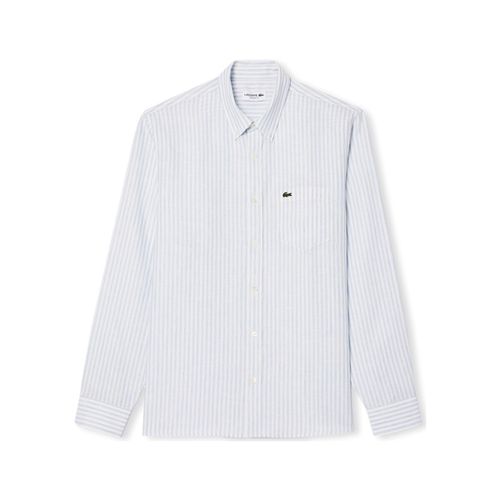 Camicia a maniche lunghe Regular Fit Linen Shirt - /Blanc - Lacoste - Modalova