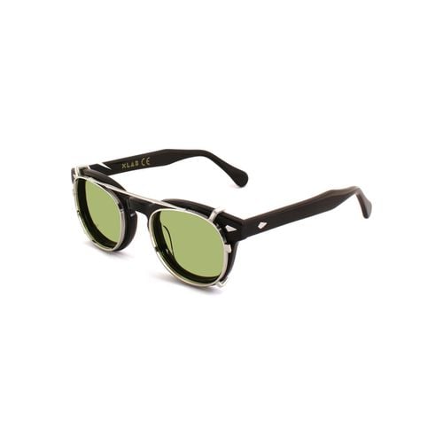 Occhiali da sole 8004 stile moscot CLIP-ON Clip on, /Verde, 48 mm - Xlab - Modalova