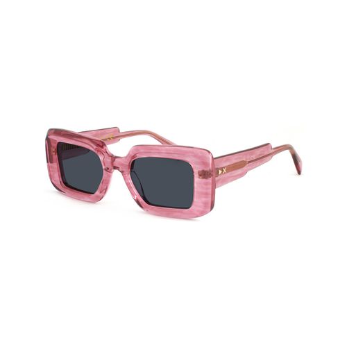 Occhiali da sole MOKOIA Clip on, Trasparente rosa striato/Fumo, 49 mm - Xlab - Modalova
