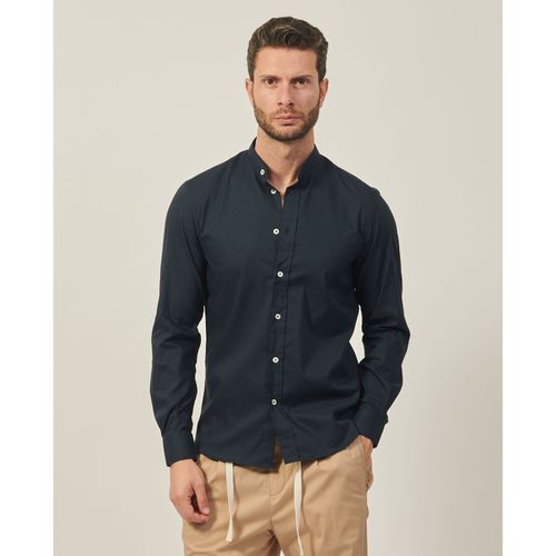 Camicia a maniche lunghe Camicia uomo tinta unita navy - Gazzarrini - Modalova