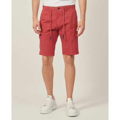 Pantaloni corti Bermuda modello cargo in cotone - Yes Zee - Modalova