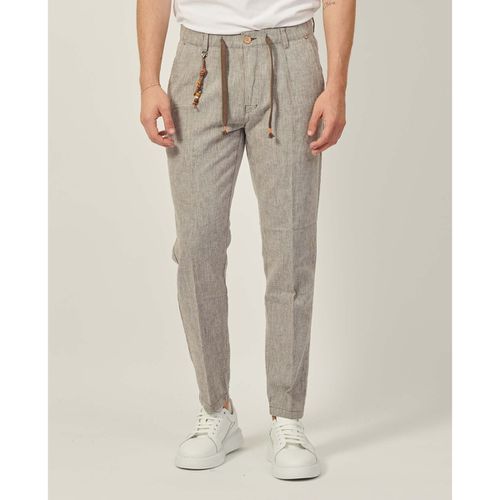 Pantaloni Pantaloni uomo in lino con coulisse - Yes Zee - Modalova