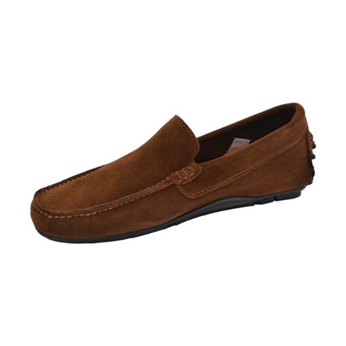 Scarpe Mocassino barca uomo cuoio comfort casual made in italy in vera - Malu Shoes - Modalova