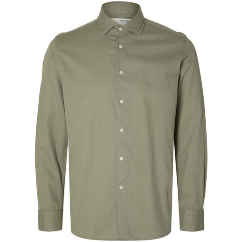 Camicia a maniche lunghe Regbond Regular Fit Overhemd Vetiver - Selected - Modalova
