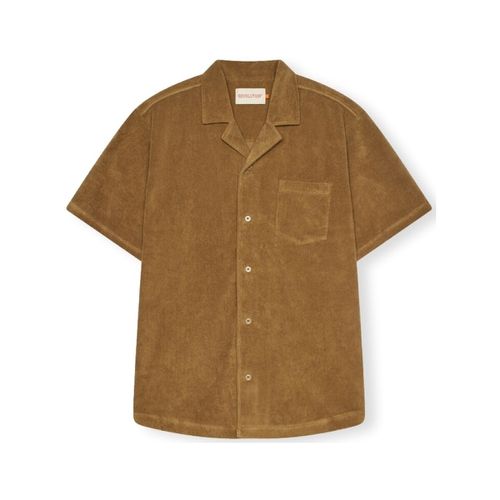 Camicia a maniche lunghe Terry Cuban shirt S/S - Dark Khaki - Revolution - Modalova