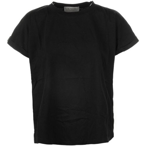 T-shirt & Polo T-shirt girocollo nera - Kaos Jeans - Modalova