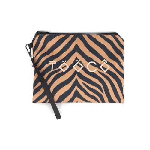 Borsa Tooco Pochette Zebra Marrone - Tooco - Modalova