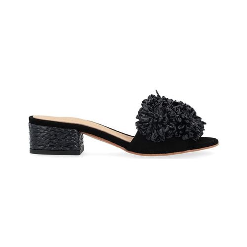 Sandali Sandalo Paloma Barcelò Fiore in suede nero - PALOMA BARCELÓ - Modalova