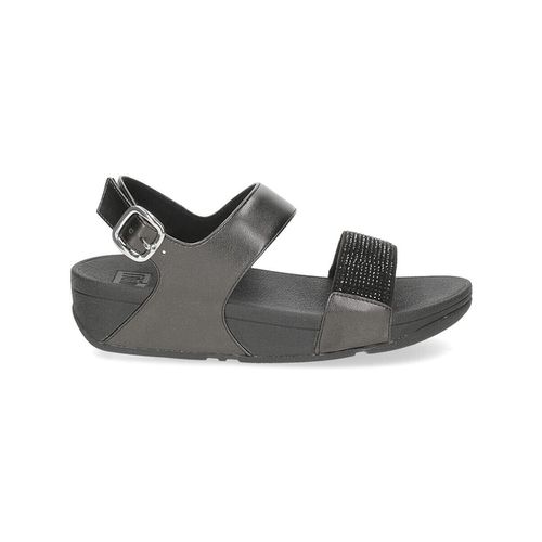 Sandali Lulu Crystal embellished back strap sandals all black - Fitflop - Modalova