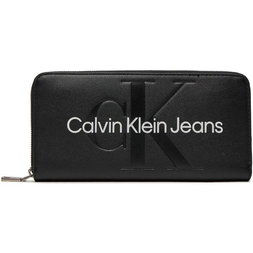 Portafoglio SCULPTED ZIP AROUND MONO K60K607634 - Calvin Klein Jeans - Modalova