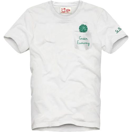T-shirt COTTON T-SHIRT WITH FRONT POCKET - Mc2 Saint Barth - Modalova