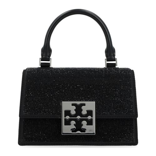 Borsa Borsa a mano nera con strass - Tory Burch - Modalova