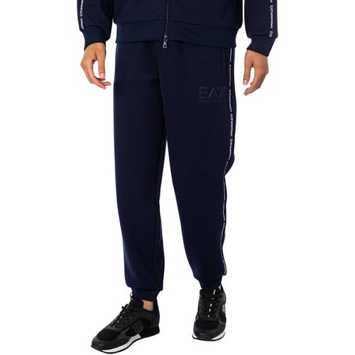 Pantaloni Sportivi Joggers A Righe Con Marchio - Emporio Armani EA7 - Modalova