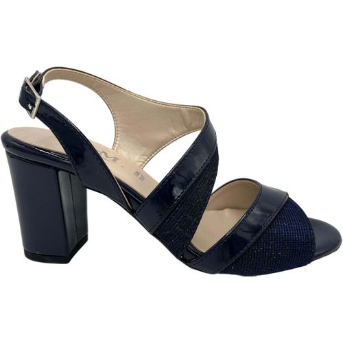 Scarpe Donna Scarpe Sandalo con Tacco Cerimonia 6012 Blu - Mmconfort - Modalova