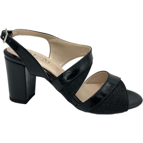 Scarpe Donna Scarpe Sandalo con Tacco Cerimonia 6012 Nero - Mmconfort - Modalova