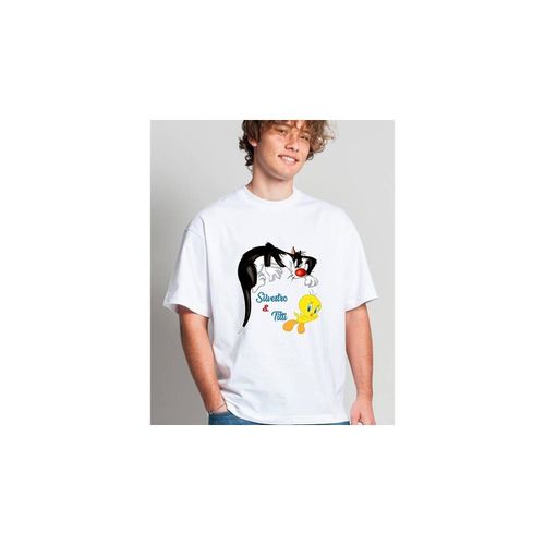 T-shirt T-Shirt Personalizzata Grafica Silvestro e Titti - Urban Shop - Modalova