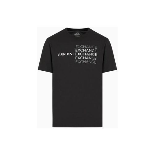 T-shirt T-shirt regular fit in cotone con stampa metal 3DZTACZJ9TZ - Armani Exchange - Modalova