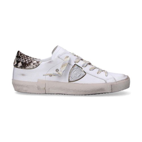 Sneakers basse sneakers PRSX veau python bianca - Philippe Model - Modalova