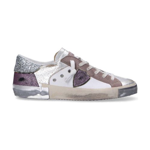 Sneakers basse sneaker PRSX veau python mix bianca - Philippe Model - Modalova