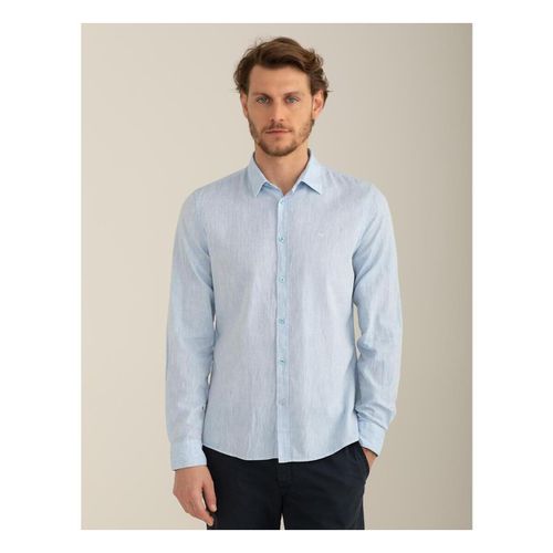 Camicia a maniche lunghe Camicia con logo jacquard FM24S04CU - Fred Mello - Modalova