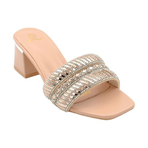 Sandali Sandali donna gioiello mule aperti dietro nude fascetta brillan - Malu Shoes - Modalova