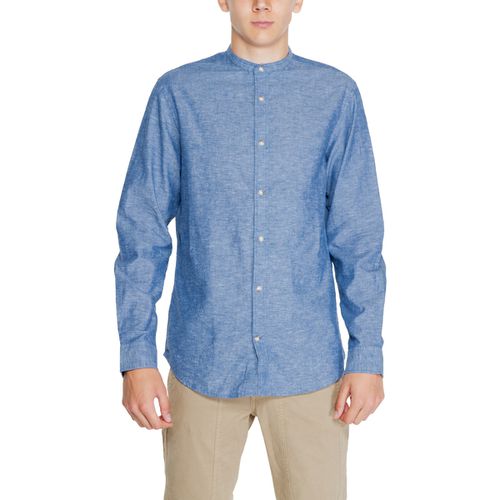 Camicia a maniche lunghe JJESUMMER BAND LINEN BLEND SHIRT LS SN 12248385 - Jack & jones - Modalova