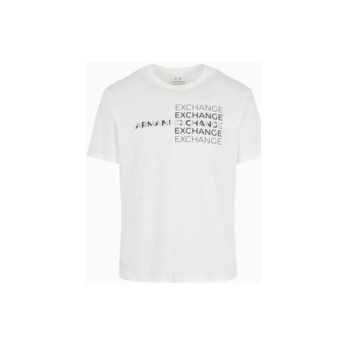 T-shirt T-shirt regular fit in cotone con stampa metal 3DZTACZJ9TZ - Armani Exchange - Modalova
