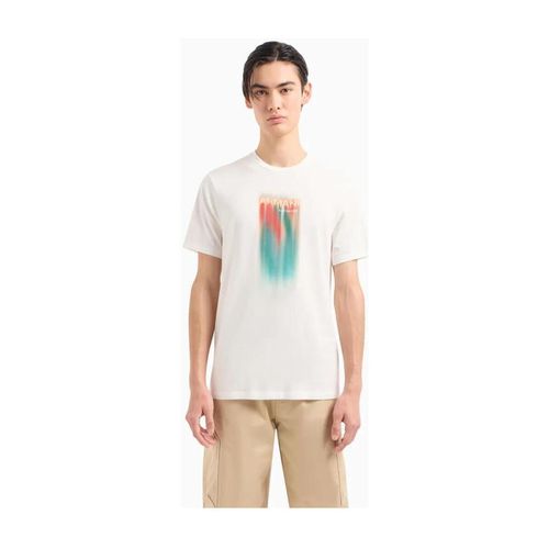 T-shirt T-shirt in cotone con stampa multicolor 3DZTHSZJH4Z - Armani Exchange - Modalova