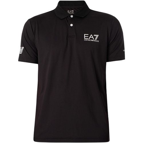 Polo Polo con logo Ventus sul petto - Emporio Armani EA7 - Modalova