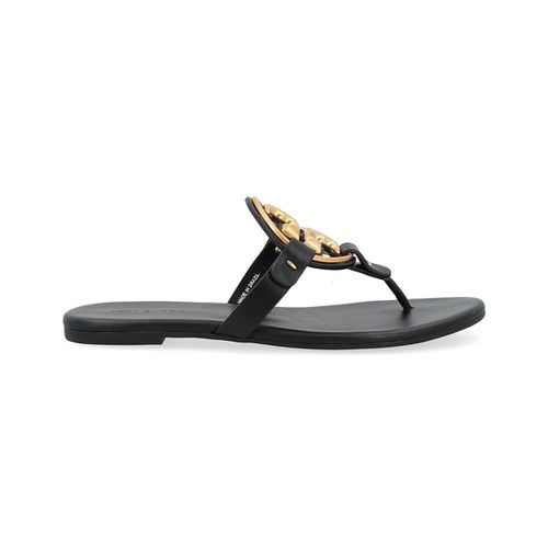 Sandali Sandalo Miller nero effetto metallizzato - Tory Burch - Modalova