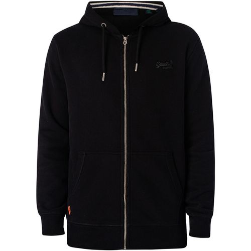 Felpa Felpa con cappuccio e zip con logo essenziale - Superdry - Modalova