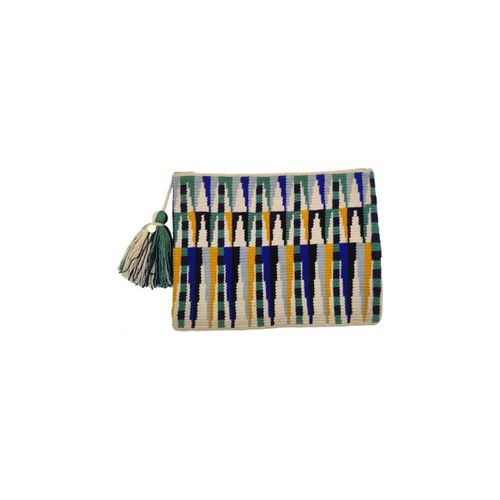 Borsette Borsa Clutch Donna Royal /Green - Guanabana - Modalova