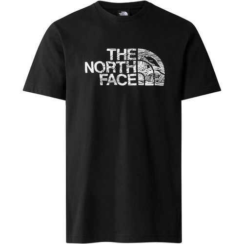 T-shirt uomo t-shirt manica corta NF0A87NXJK3 M S/S WOODCUT DOME TEE - The north face - Modalova