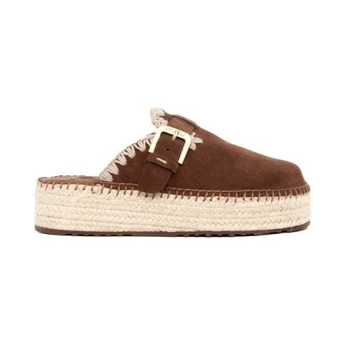 Sandali Mou JUTE CLOG SUEDE NUTBR - Mou - Modalova