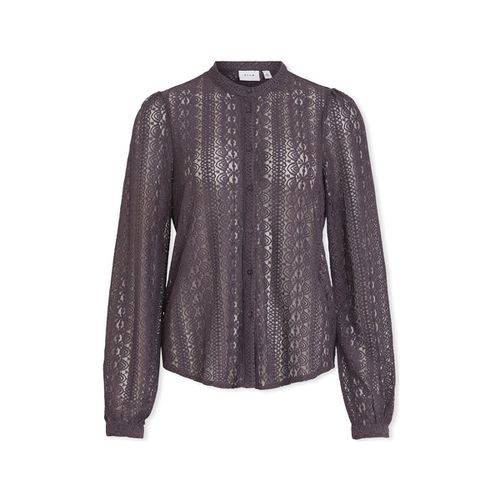 Camicetta Noos Chikka Lace Shirt L/S - Plum Perfect - Vila - Modalova