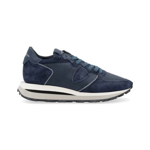 Sneakers Sneaker Tropez Haute in suede blu navy - Philippe Model - Modalova