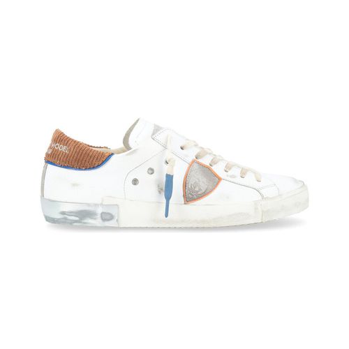 Sneakers Sneaker Paris X bianca, marrone e azzurra - Philippe Model - Modalova