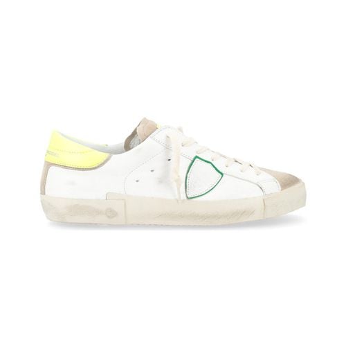 Sneakers Sneaker Paris X in pelle e giallo - Philippe Model - Modalova