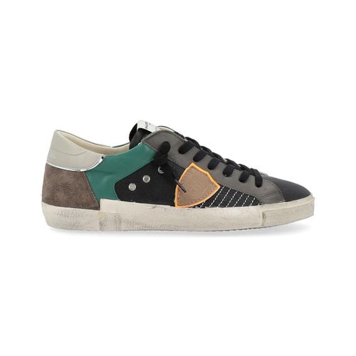 Sneakers Sneaker Paris X nera, verde e marrone - Philippe Model - Modalova