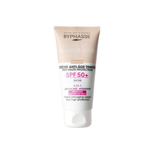 Protezione solari Crema Viso Antietà Con Colore Spf50+ medio - Byphasse - Modalova