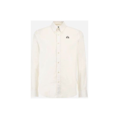 Camicia a maniche lunghe CCMC02-PP003 POPLIN-00001 OPTIC WHITE - La martina - Modalova