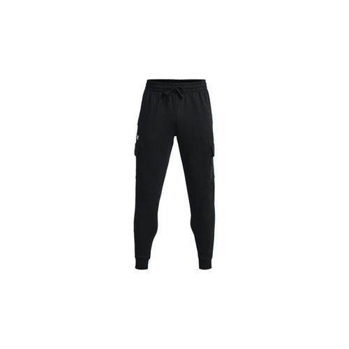 Pantaloni Sportivi Pantaloni Jogger Rival Fleece Cargo Uomo Black/White - Under armour - Modalova