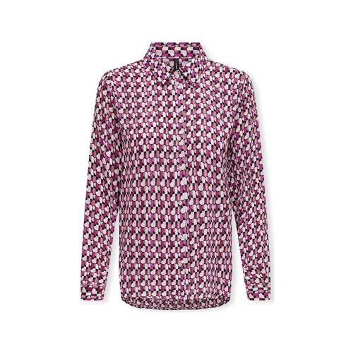 Camicetta Alma Life Poly Shirt L/S - Magenta Purple/Posh - Only - Modalova