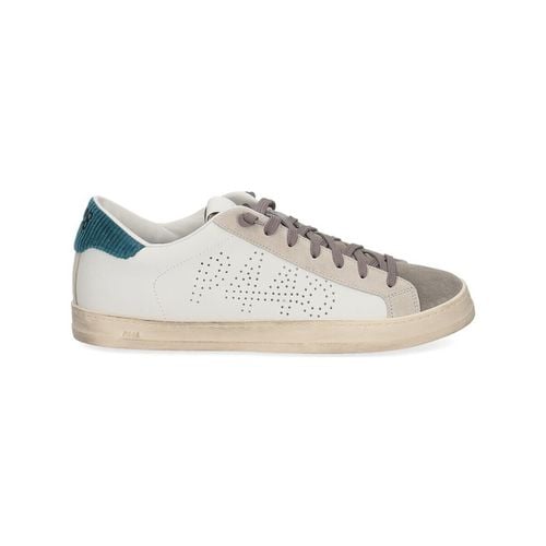 Sneakers John-M white velour antilope - P448 - Modalova