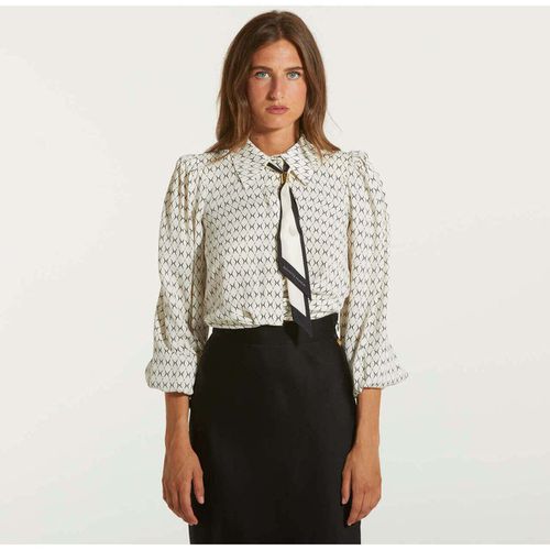 Camicia camicia cropped stampa rombo - Elisabetta Franchi - Modalova