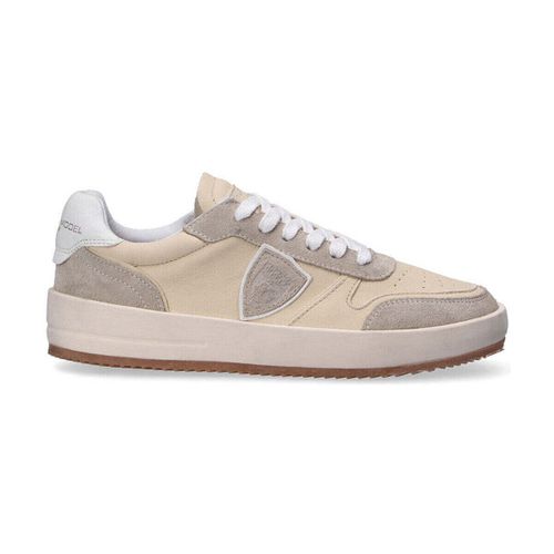 Sneakers basse sneaker Nice pelle bianco - Philippe Model - Modalova