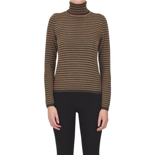 Maglione Pullover dolcevita a righe MGP00004041AI - Base Milano - Modalova