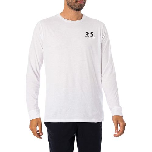 T-shirt T-shirt a maniche lunghe con logo sul petto - Under armour - Modalova