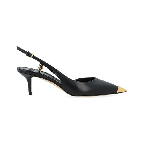 Scarpe Slingback in nappa nera con puntalino in - Elisabetta Franchi - Modalova